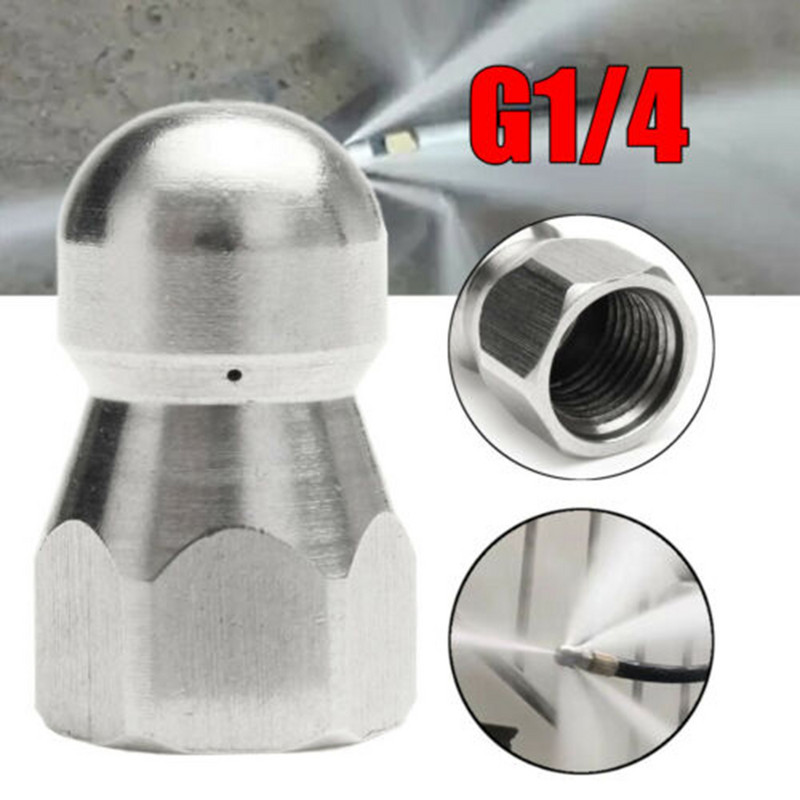 1/4\'\' 3/8\" Vīriešu augstspiediena mazgātāja tīrīšanas sprauslas kanalizācijas kanalizācijas tīrīšanas caurules strūklas rotējošas sprauslas bagarēšanas sprauslu smidzinātāji