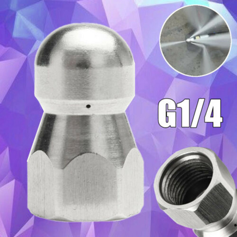 1/4\'\' 3/8\" Vīriešu augstspiediena mazgātāja tīrīšanas sprauslas kanalizācijas kanalizācijas tīrīšanas caurules strūklas rotējošas sprauslas bagarēšanas sprauslu smidzinātāji