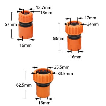 1/2 3/4 1-инчов маркуч за автомивка Бърз конектор Waterstop Конектори за напояване на градински тревни площи Разпръсквачи Адаптери за тръби 1 бр.