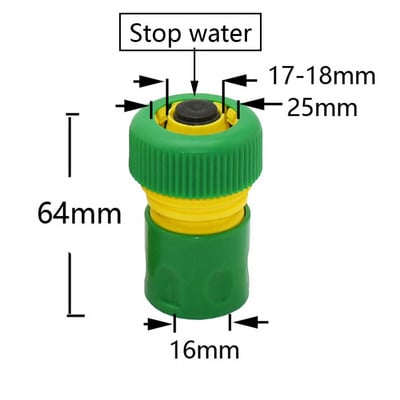 1/2 3/4 1-tolline autopesuvoolik Kiirühendus Veetõkkeühendused Aia muru kastmisvihmutite jaoks Toruadapterid 1 tk