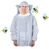 Profesionāls biškopības uzvalks Biškopības uzvalka jaka Biškopības uzvalka jaka profesionāliem biškopjiem Smock ar plīvuru