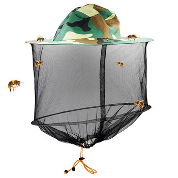 Пчелна шапка Дишаща пчеларска шапка Пчеларски шапки с воал с висока видимост Защита на лицето Външен стартов комплект Bee Keeper