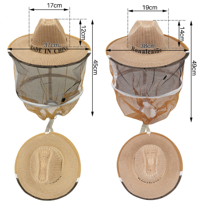 Pălărie pentru apicultori, pălărie respirabilă, pălărie pentru apicultor, cu voal de înaltă vizibilitate, protecție facială, kit de pornire pentru apicultor în aer liber