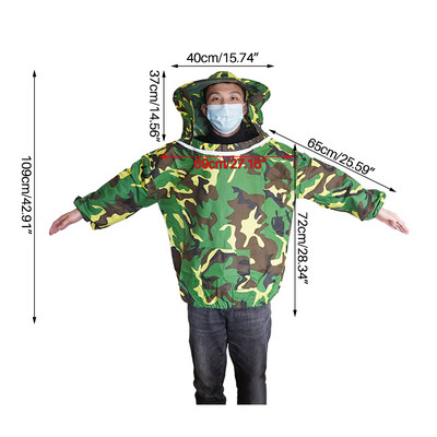 Pčelarska odijela Pčelarska zaštitna odjeća Jakna Odijelo Praktična zaštitna pčelarska odjeća Veo haljina sa šeširom Opremljeno odijelo