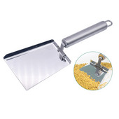 1 gab Biškopības nerūsējošā tērauda ziedputekšņu lāpsta tīra medus nosūcējs, plakans strops, tīrs skrāpis, profesionāls biškopja rīks