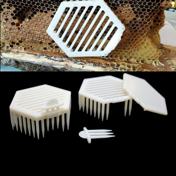 4PCS система за отглеждане на клетка за кралица, пластмасови клетки за пчели кралски консумативи beeing honig cell bees tools apicultura оборудване комплект за пчеларство