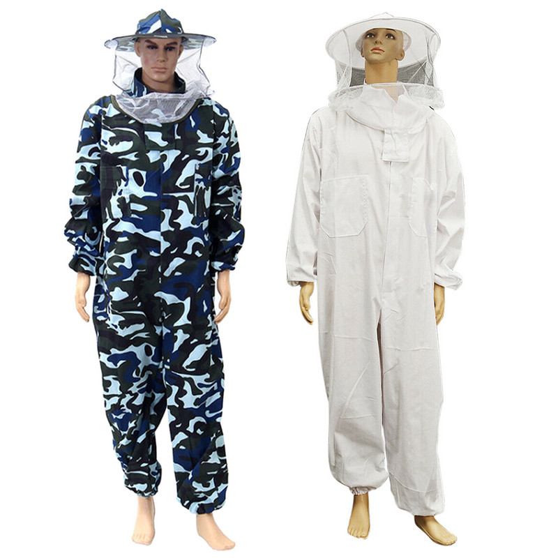 Αεριζόμενο με πέπλο κουκούλα Home Anti Bee Outfit Μελισσοκομική Στολή Καπέλο Ολόσωμο Beekeeper Προστατευτικά Ρούχα για αρχάριους