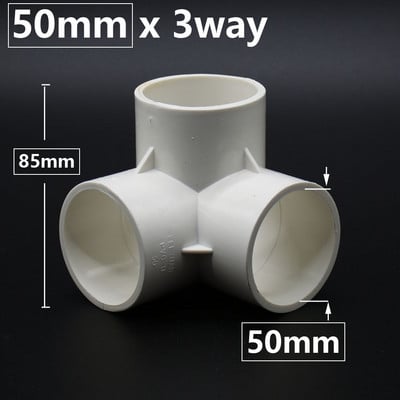 DN15 DN20 DN25 DN40 Conector PVC 20/25/32/50mm 3/4/5 căi Tridimensionale Alimentare cu apă Fitinguri pentru țevi din plastic