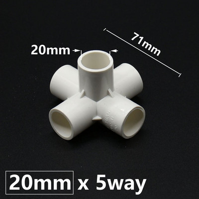 DN15 DN20 DN25 DN40 Conector PVC 20/25/32/50mm 3/4/5 căi Tridimensionale Alimentare cu apă Fitinguri pentru țevi din plastic