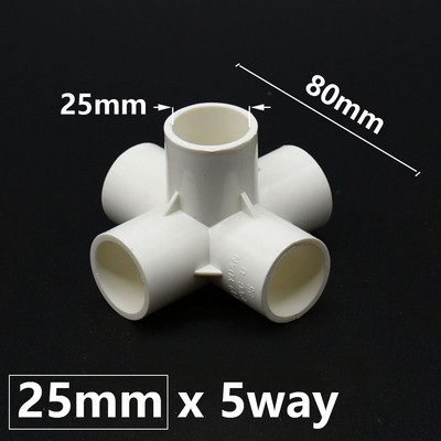 DN15 DN20 DN25 DN40 Conector PVC 20/25/32/50mm 3/4/5 căi Tridimensionale Alimentare cu apă Fitinguri pentru țevi din plastic
