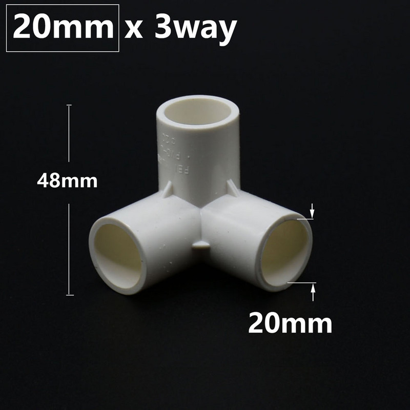DN15 DN20 DN25 DN40 Conector PVC 20/25/32/50mm 3/4/5 căi Tridimensionale Alimentare cu apă Fitinguri pentru țevi din plastic