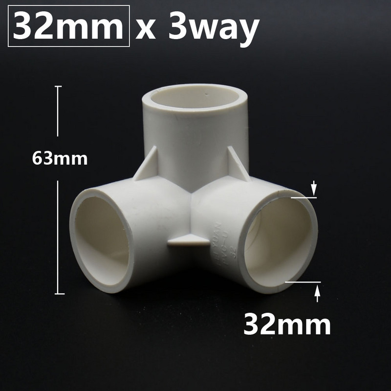 DN15 DN20 DN25 DN40 Conector PVC 20/25/32/50mm 3/4/5 căi Tridimensionale Alimentare cu apă Fitinguri pentru țevi din plastic