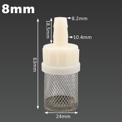 1 ~ 5 tk 4 ~ 20 mm voolikfilter autopesutoru aia kastmine akvaariumi filter kurn roostevabast terasest võrkfilter