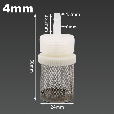 1 ~ 5 tk 4 ~ 20 mm voolikfilter autopesutoru aia kastmine akvaariumi filter kurn roostevabast terasest võrkfilter