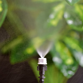 2-10Pcs Garden Drip Irrigation Misting Nozzles Dripper Sprayer 360° Atomization Sprinkler with 4/7 8/11 16mm Tee Barb Connector