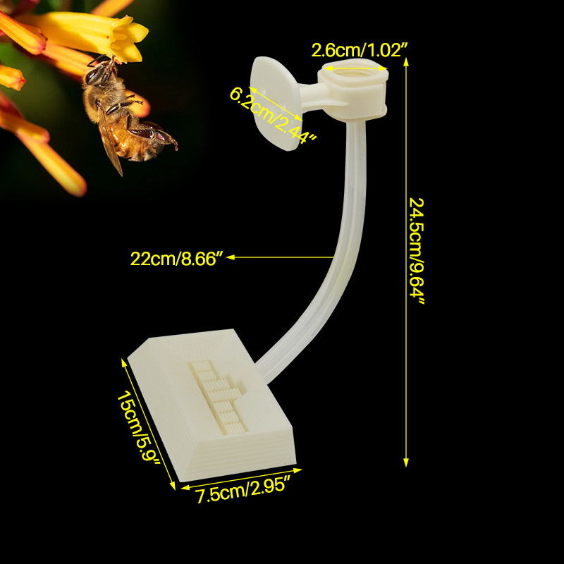 1 db új méhészeti adagoló Etetés méhkasban műanyag méz cukortakarmány vályún keresztül Bee szerszám kellékek méhetető méhész szerszám