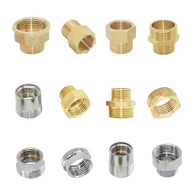 Mesing 1/4" 1/2" 3/4" 3/8" 1" Muški Ženski Referentni navojni konektor Bakreni prijelazni spojni adapter Adapter za navodnjavanje vrta