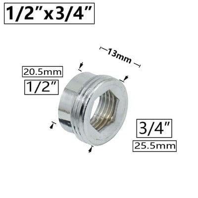 Messingist 1/4" 1/2" 3/4" 3/8" 1" isane emane viitekeerme ühendus vasest üleminekuühenduse adapteri aia kastmisliitmikud