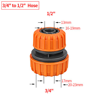 Kerti tömlő gyorscsatlakozó 1/2 3/4 1" csőcsatlakozó leállító vízcsatlakozó tömlőcsatlakozó javítás ízület öntöző öntözőrendszer