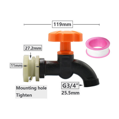 Adaptor robinet cu filet de 1/2 3/4 inch S60 IBC rezervor rezervor apă acvariu robinet de înlocuire armătură de scurgere supapă de robinet de grădină
