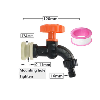 Adaptor robinet cu filet de 1/2 3/4 inch S60 IBC rezervor rezervor apă acvariu robinet de înlocuire armătură de scurgere supapă de robinet de grădină