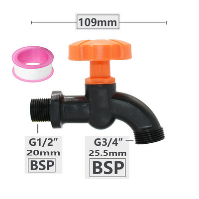 Adaptor robinet cu filet de 1/2 3/4 inch S60 IBC rezervor rezervor apă acvariu robinet de înlocuire armătură de scurgere supapă de robinet de grădină