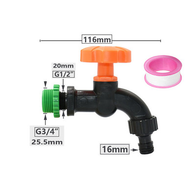 Adaptor robinet cu filet de 1/2 3/4 inch S60 IBC rezervor rezervor apă acvariu robinet de înlocuire armătură de scurgere supapă de robinet de grădină