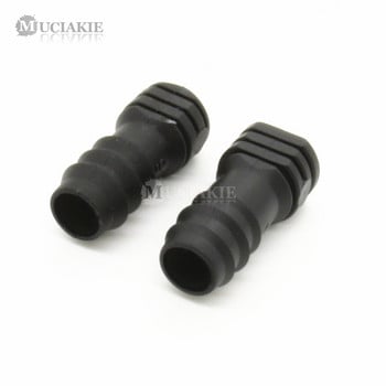 MUCIAKIE 10PCS 16 mm крайна капачка за 16 mm микро напоителна тръба Фитинг за микро капков напоител Конектор за градинско поливане Waterstop