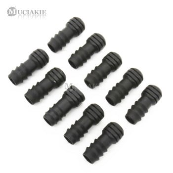 MUCIAKIE 10PCS 16 mm крайна капачка за 16 mm микро напоителна тръба Фитинг за микро капков напоител Конектор за градинско поливане Waterstop