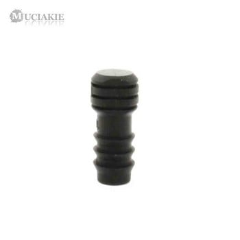 MUCIAKIE 10PCS 16 mm крайна капачка за 16 mm микро напоителна тръба Фитинг за микро капков напоител Конектор за градинско поливане Waterstop