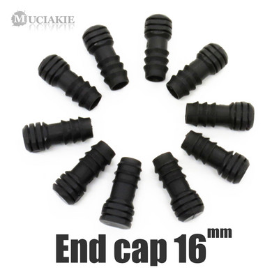MUCIAKIE 10PCS 16mm završna kapica za 16mm mikro cijevi za navodnjavanje mikro navodnjavanje kap po kap Priključak za navodnjavanje vrta Waterstop