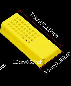 4Pcs Bees Queen Post Room Cage White пчеларски транспортни клетки Yellow Plastic King Prisoner Queen Bee Cage Устройство за пчеларство