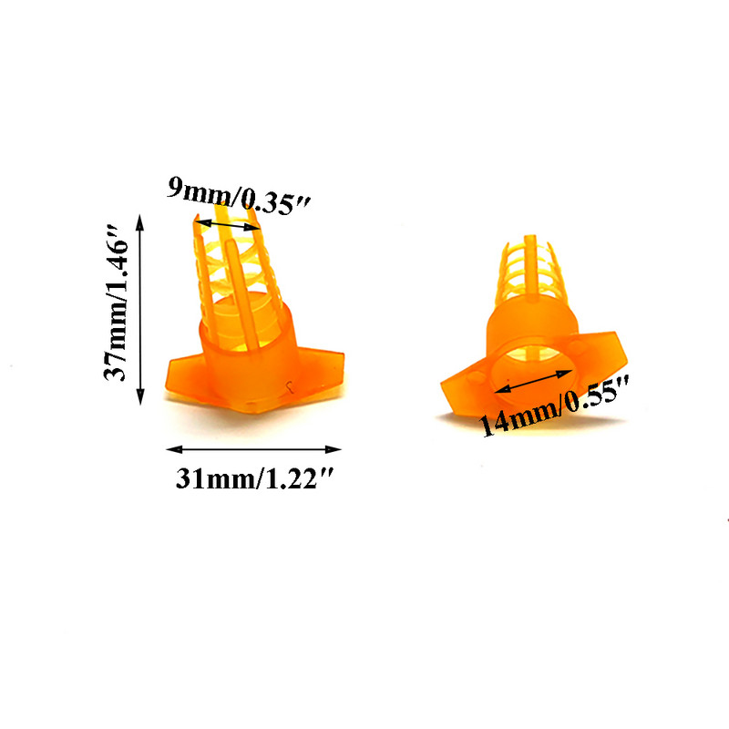 20gab Izejmateriāli Instrumenti Hive Bišu karaļa aizsargapvalks audzēšanas instrumenti jauni bišu karalienes būri šūnu plastmasas pret koduma piederumi