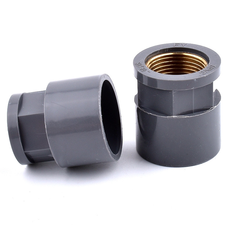 1-3 db 20-32 mm-től 1/2-1 hüvelykig szürke PVC réz anya menetes csőaljzat Egyenes kerti öntözővíz csőcsatlakozások