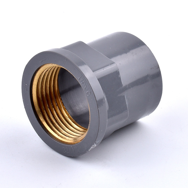 1-3 db 20-32 mm-től 1/2-1 hüvelykig szürke PVC réz anya menetes csőaljzat Egyenes kerti öntözővíz csőcsatlakozások