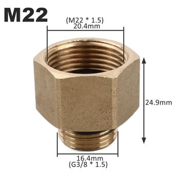 1 τμχ G3/8 σε M14 M18 M22 Σύνδεσμος γρήγορης σύνδεσης πιστολιού νερού υψηλής πίεσης Αντάπτορας Πλυντήριο αυτοκινήτων Γρήγορη ζεύξη