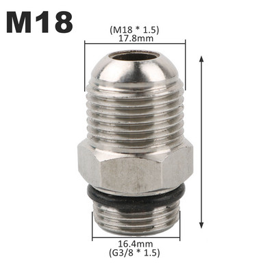 1 gab G3/8 līdz M14 M18 M22 ātrais savienotājs augstspiediena ūdens pistoles adaptera savienojumi, automašīnu mazgātāja ātrā sakabe