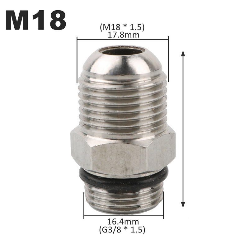 1 gab G3/8 līdz M14 M18 M22 ātrais savienotājs augstspiediena ūdens pistoles adaptera savienojumi, automašīnu mazgātāja ātrā sakabe