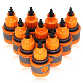 2 DB kerti tömlő gyorscsatlakozók narancssárga gumi műanyag csatlakozó adapter öntöző autómosó csatlakozók 1/4'' 3/8'' 1/2'' 3/4''