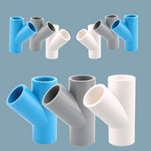 1 kom 20/25/32/40/50 mm PVC cijev 3-smjerni konektor Vodena cijev za navodnjavanje vrta Y adapter Fish Tank Joint Konektor od 45 stupnjeva