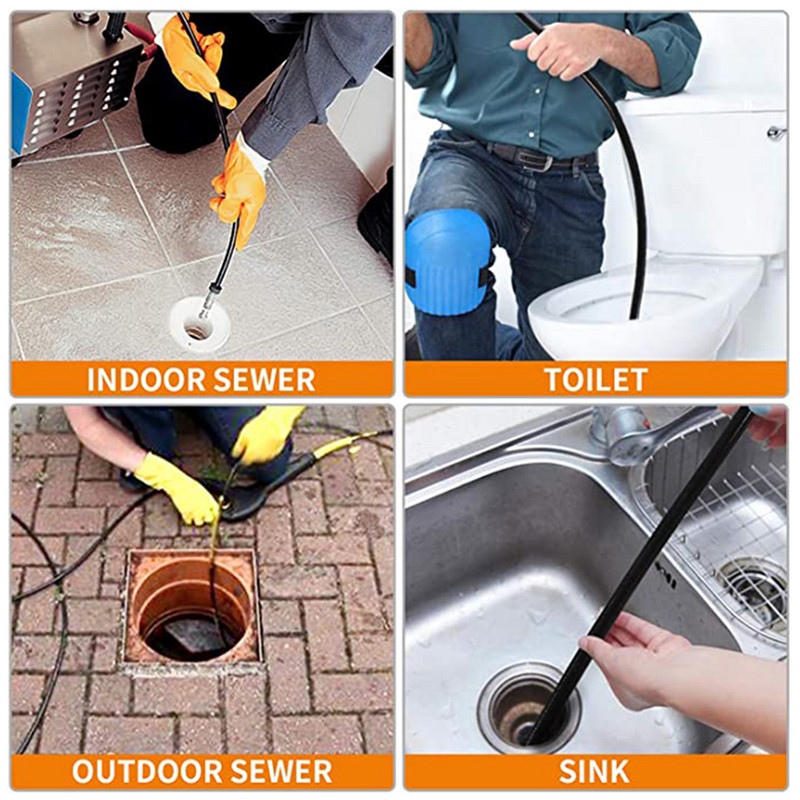 4000 PSI Sewer Jetter Ακροφύσιο Πλύσης Κουμπί μύτη πίεσης σωλήνας αποστράγγισης σωλήνας βρύσης Ακροφύσιο σωλήνα ψεκασμού για μηχανή καθαρισμού κήπου αυτοκινήτου