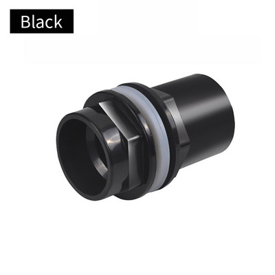 20-50 mm-es fekete/kék/fehér akváriumi csatlakozó PVC vízálló cső tompa akvárium egyenes illeszkedésű csuklós akvárium szerszámtartozékok
