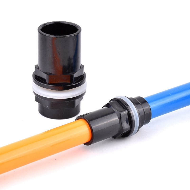 20-50 mm-es fekete/kék/fehér akváriumi csatlakozó PVC vízálló cső tompa akvárium egyenes illeszkedésű csuklós akvárium szerszámtartozékok
