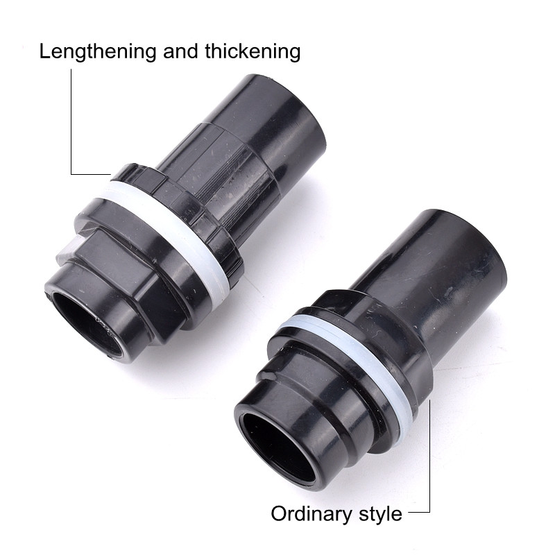 20-50 mm-es fekete/kék/fehér akváriumi csatlakozó PVC vízálló cső tompa akvárium egyenes illeszkedésű csuklós akvárium szerszámtartozékok