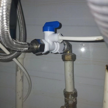 1/2\'\' Σπείρωμα σε 1/4 3/8 Tube Water Adapter RO Feed Ball Valve Baucet Water Filter Water System Reverse Osmosis για βρύση καθαριστή νερού