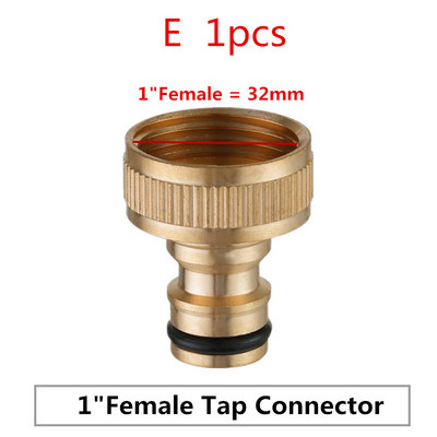 1/2" 3/4" misiņa krāna nipeļa savienotājs Dārza šļūtene Ātrā savienojuma ūdens pistoles šļūtenes piederumi Dārza laistīšanas instrumenti