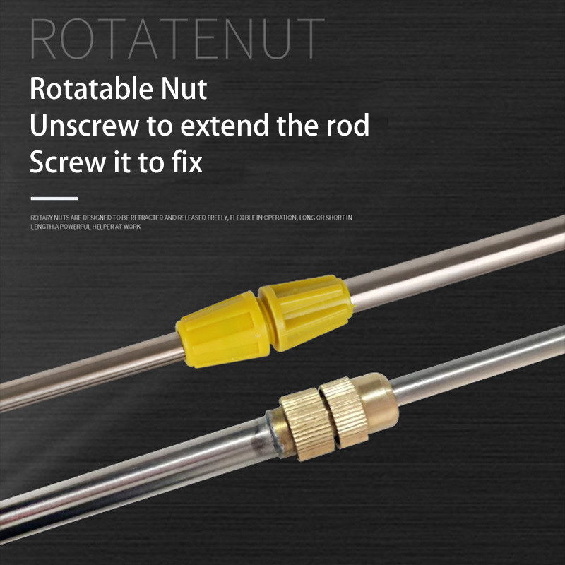 Nerūsējošā tērauda izvelkamais smidzināšanas stienis 0,5-1 m elektriskajam rokas smidzinātājam āra dārza smidzināšanas laistīšanas kannas piederumi