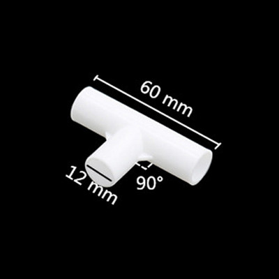 12 mm unutarnjeg promjera PVC konektor 60 90 120 135 stupnjeva Tee konektor Vrtni ravni koljenasti križni T konektori