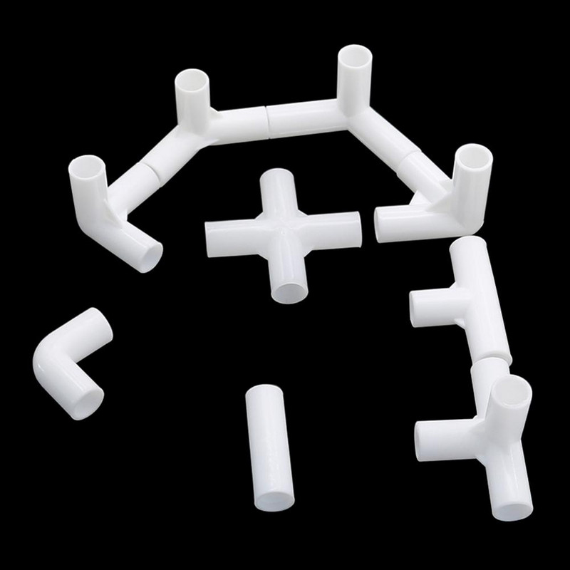 12 mm unutarnjeg promjera PVC konektor 60 90 120 135 stupnjeva Tee konektor Vrtni ravni koljenasti križni T konektori