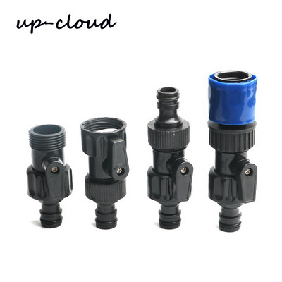 1 buc conector rapid de grădină din plastic cu supapă adaptor de extindere pentru furtun de udare întrerupător de fitinguri pentru furtun